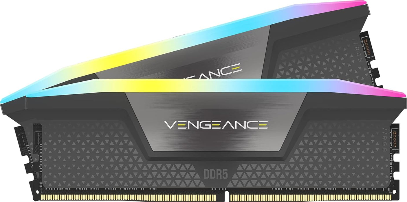 Corsair Vengeance RGB 32GB Kit (2 x 16GB), DDR5, 6400MHz, AMD EXPO & Intel XMP 3.0, Memory Kit