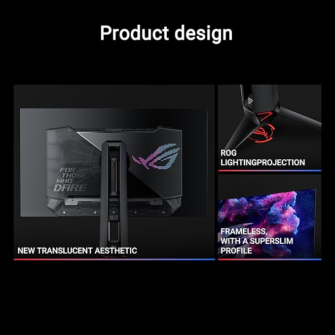 ASUS ROG Swift 26.5" QHD OLED Gaming Monitor – 480Hz, 0.03ms