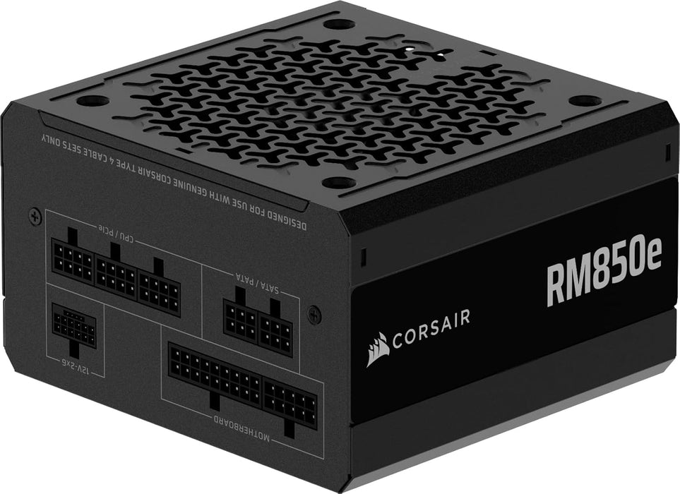 Corsair 850W RMe Series RM850e PSU, Fully Modular, Low-Noise, 80+Gold, Zero RPM Mode, ATX 3.1, PCIe 5.1