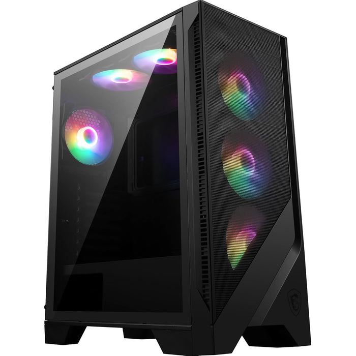 MSI MAG FORGE 120A AIRFLOW Mid-Tower PC Case – Mesh Front, Tempered Glass, Auto-RGB Fans