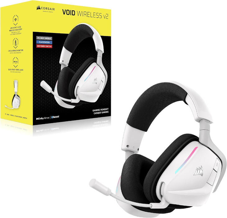 Corsair VOID v2 Wireless Gaming Headset – Dolby Atmos, Dual Wireless, 70h Battery, Dual Tone