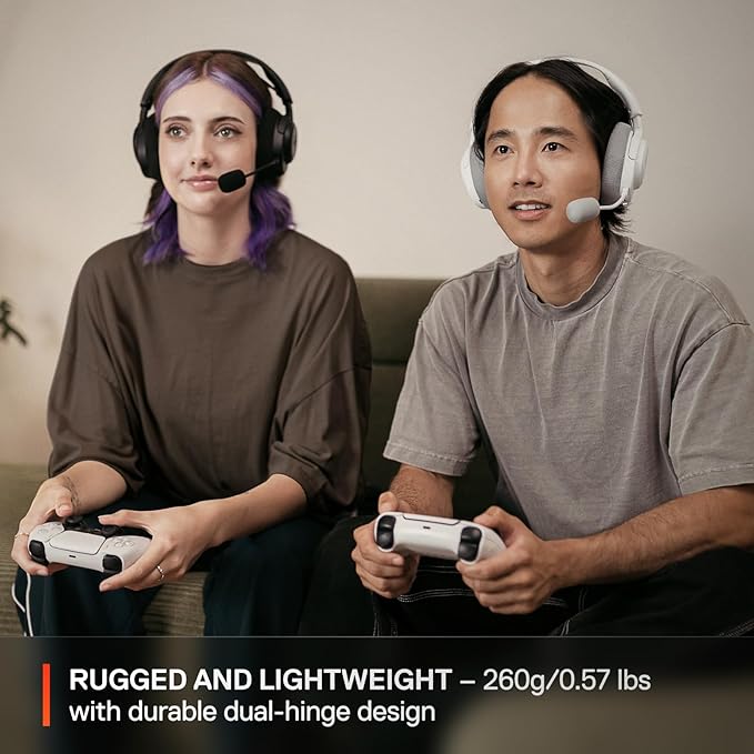 SteelSeries Arctis Nova 3P Wireless Gaming Headset – 2.4GHz, Bluetooth 5.3, 40-Hour Battery