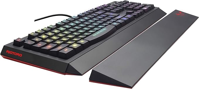 RIOTORO KR610 Ghostwriter Classic RGB Gaming Keyboard – USB, Wrist Rest