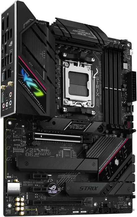 Asus Rog Strix B650E-F Gaming WiFi ATX Motherboard, AMD AM5, DDR5, PCIe 5.0, Aura Sync RGB