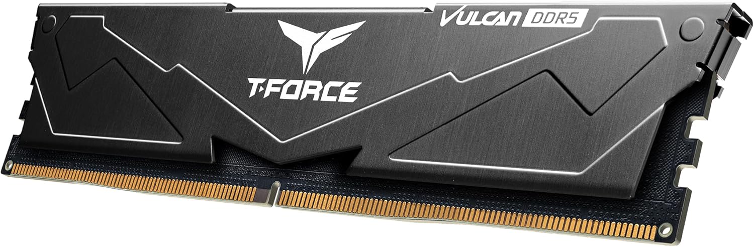 Team T-Force Vulcan 64GB RAM (2 x 32GB), DDR5, 6400MHz, AMD EXPO & Intel XMP, Memory Kit