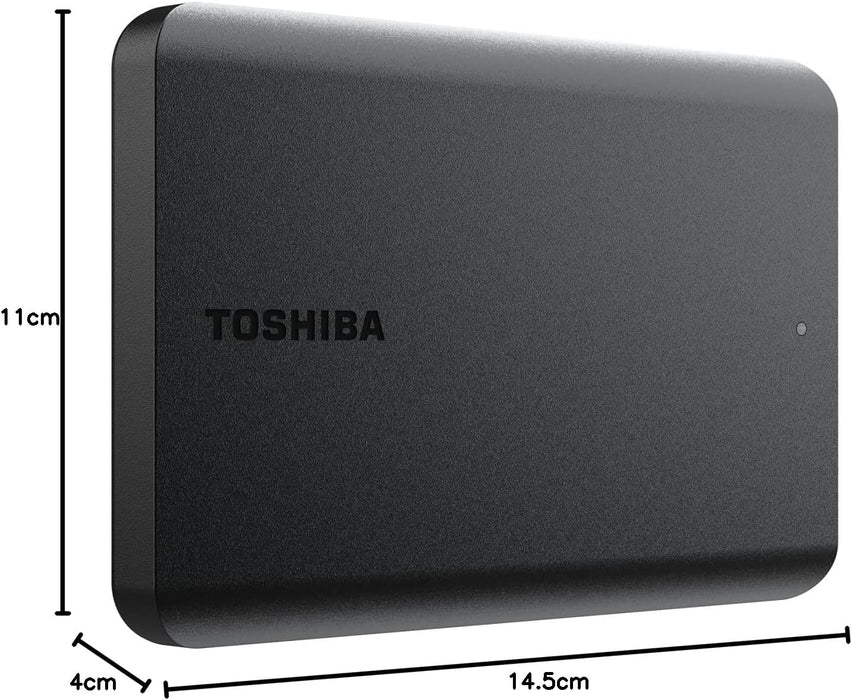 Toshiba Canvio Basic 2TB External Hard Drive, 2.5" Portable HDD USB 3.2, or USB 3.1 Gen 1