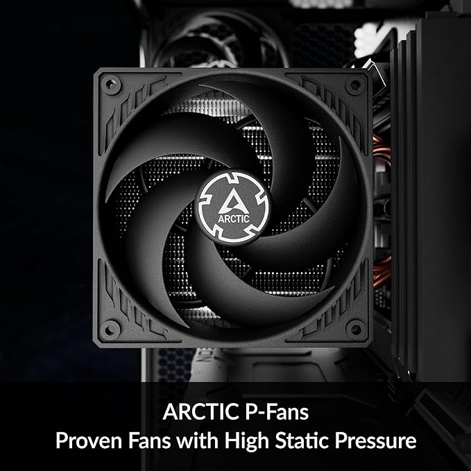 ARCTIC Freezer 36 CPU Air Cooler, Dual 120mm Push‑Pull Fans, MX‑6, Intel LGA1700 & AMD AM5– Black
