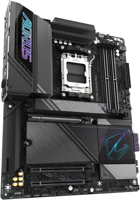 Gigabyte X870E Aorus Pro ATX Gaming Motherboard, AMD AM5, DDR5, PCIe 5.0, WiFi 7