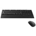Rapoo NX2000 wired keyboard and mouse combo set in black (QWERTY).