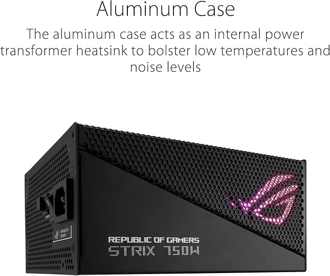ASUS ROG Strix 850W Gold Aura Edition – Fully Modular ATX 3.0 PSU, PCIe Gen 5.0 Ready