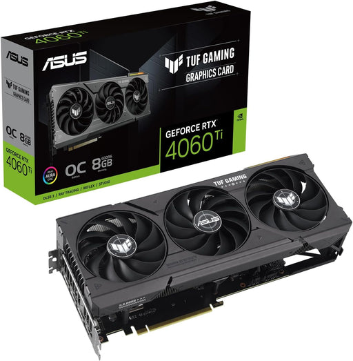 asus tuf rtx 4060 ti gaming graphics card oc, rgb