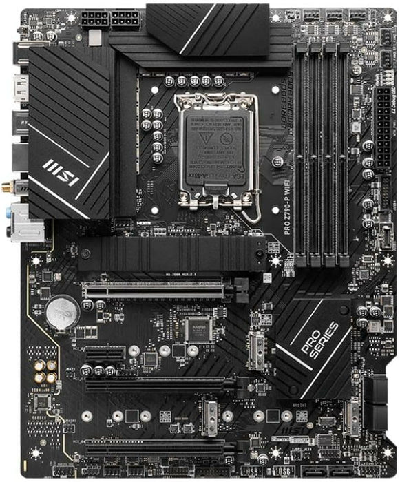 MSI Pro Z790-P WiFi Gaming Motherboard ATX, Intel 1700, DDR5, PCIe 5.0, Black