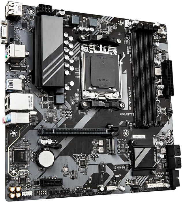 Gigabyte A620M DS3H Micro ATX Gaming Motherboard AMD AM5, Ultra Durable, DDR5, PCIe4