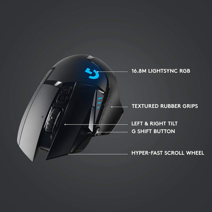 Logitech G502 LIGHTSPEED Wireless Gaming Mouse HERO 25K – 25,600 DPI