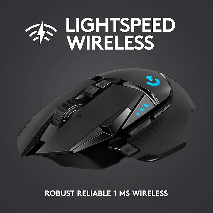 Logitech G502 LIGHTSPEED Wireless Gaming Mouse HERO 25K – 25,600 DPI