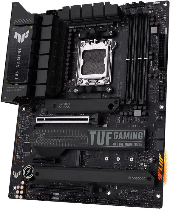 Asus Tuf Gaming X670E-Plus WiFi Motherboard, AMD X670, AM5, ATX, DDR5, HDMI, DP, Wi-Fi 6E, 2.5G LAN, PCIe5, RGB, M.2