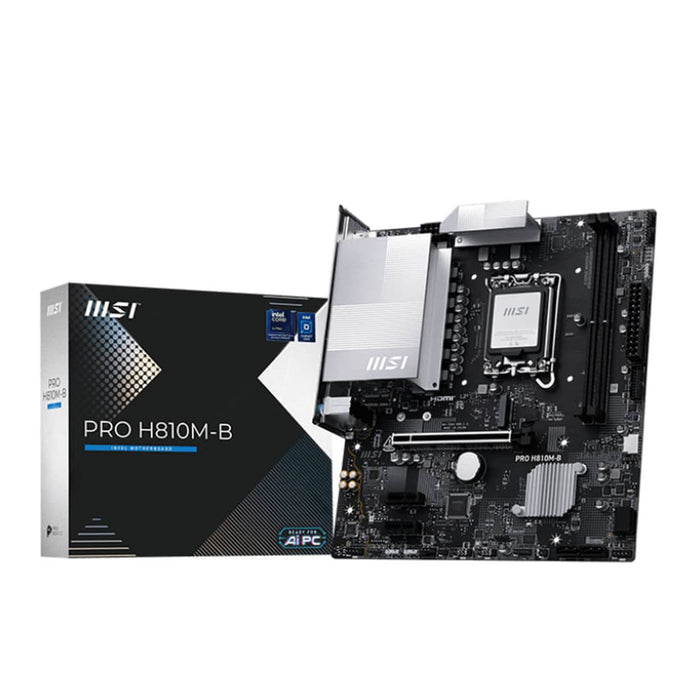 MSI Pro H810M‑B Micro‑ATX Motherboard – LGA 1851, DDR5, PCIe 5.0, 2.5Gb LAN