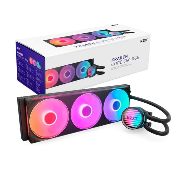 NZXT Kraken 360 RGB Black Liquid CPU Cooler – High‑Performance 360mm AIO