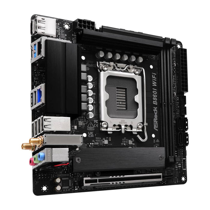 ASRock B860I WIFI Mini‑ITX Motherboard – LGA 1851, DDR5, PCIe 5.0