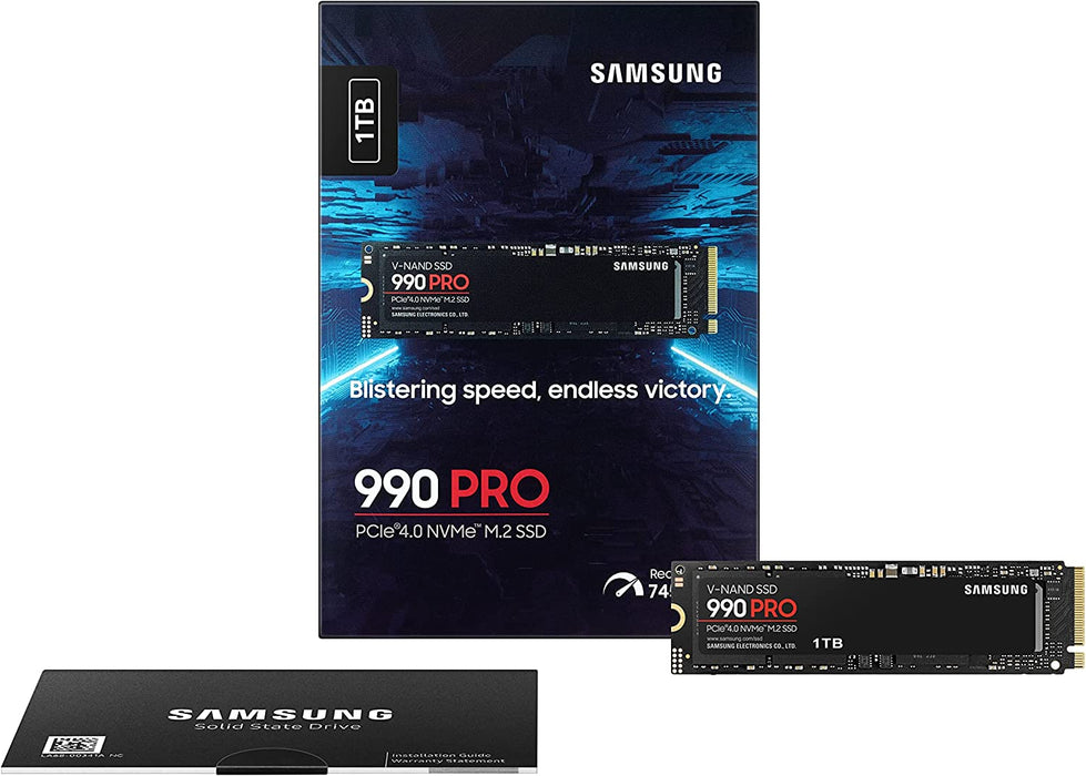 Samsung 990 Pro 1TB NVMe M.2 SSD 7450MB/s PCIe 4.0 Internal Solid State Drive for PC, Laptop, Desktop