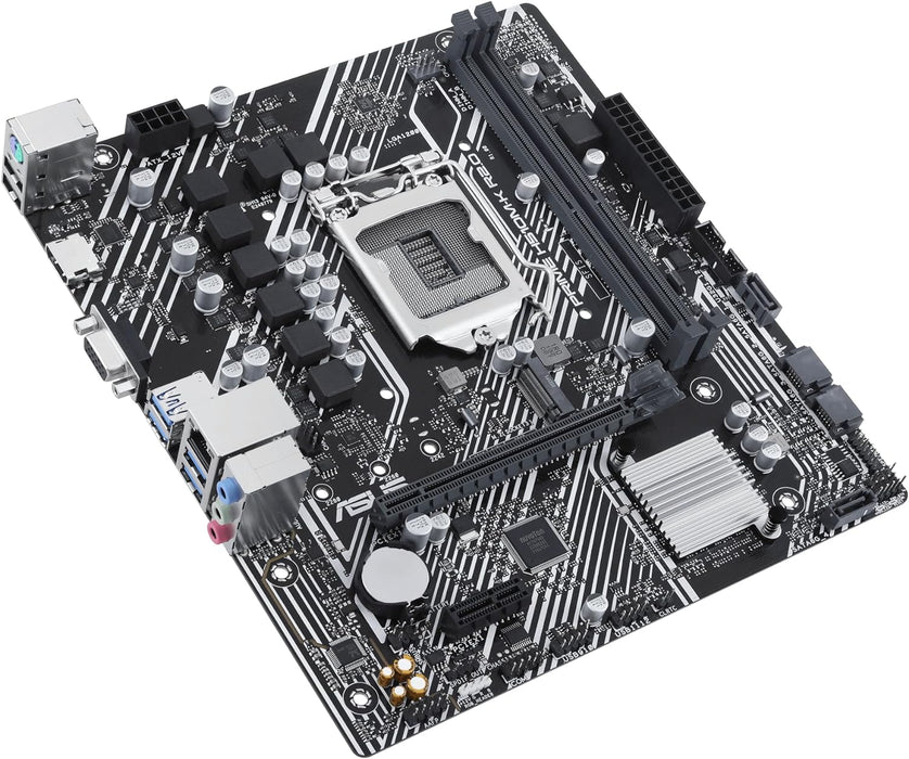 Asus Prime H510M-K R2.0 M-ATX Motherboard, Intel H470, 1200, Micro ATX, DDR4, VGA, HDMI, M.2