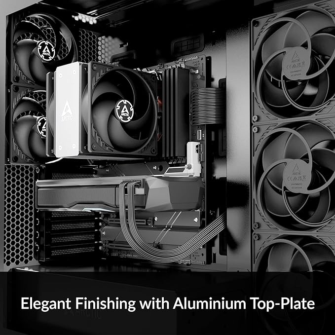ARCTIC Freezer 36 CPU Air Cooler, Dual 120mm Push‑Pull Fans, MX‑6, Intel LGA1700 & AMD AM5– Black