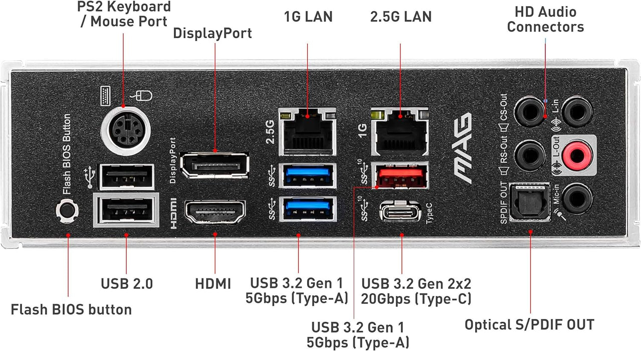 MSI MAG Tomahawk B550 ATX Motherboard, AMD AM4, DDR4, HDMI, DP, LAN, M.2 Gaming Motherboard