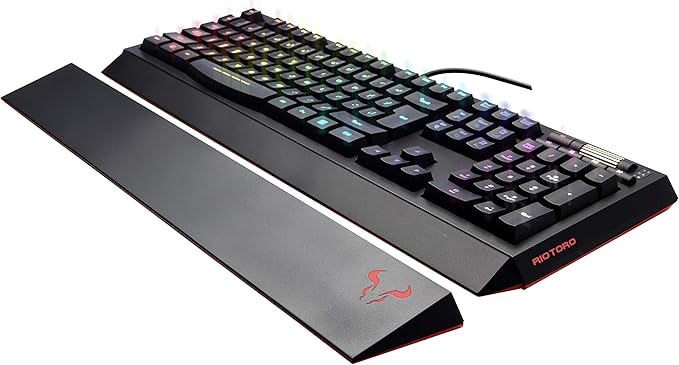 RIOTORO KR610 Ghostwriter Classic RGB Gaming Keyboard – USB, Wrist Rest