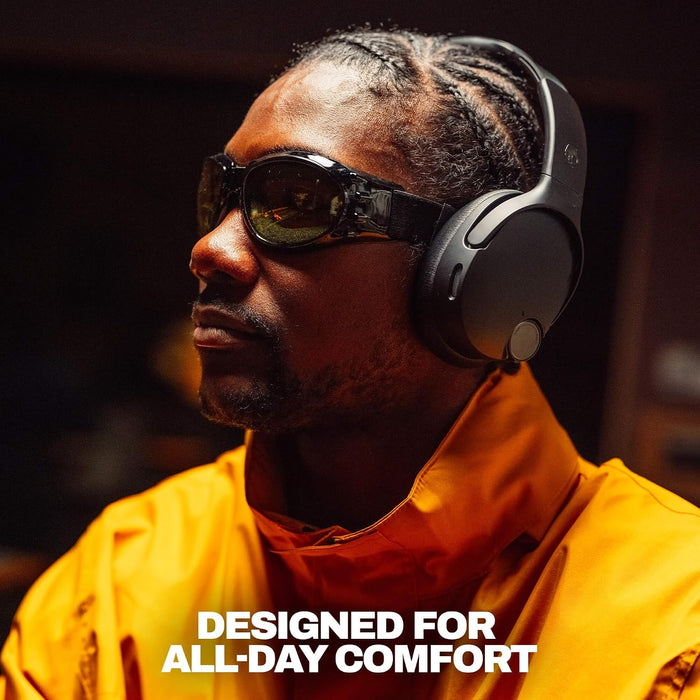 Skullcandy Crusher 1080 ANC Wireless Headphones – Bose Sound, Crusher Bass, ANC, 60h Battery, Black