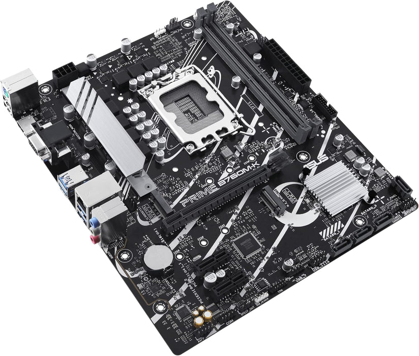 Asus Prime B760M-K Gaming Motherboard, Intel 1700, Micro ATX, DDR5, PCIe4