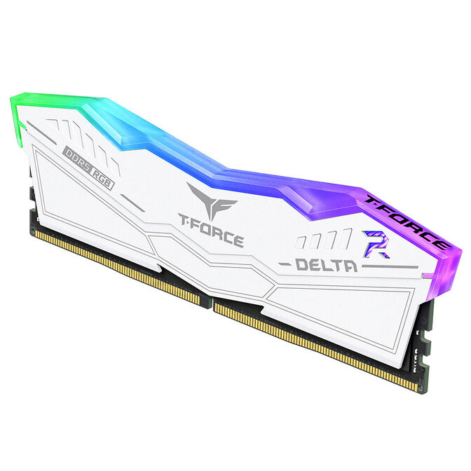 TeamGroup Delta RGB 32GB (2×16GB) DDR5 6000MHz CL30 – White Dual‑Channel Kit