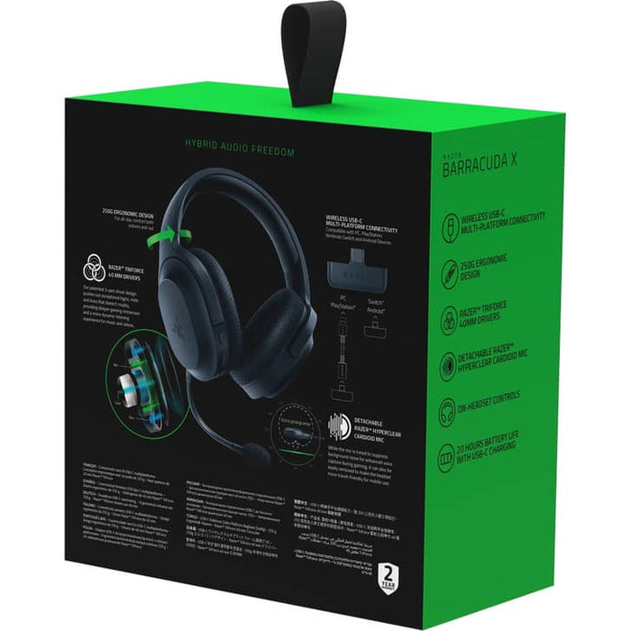 Razer Barracuda X Wireless Gaming Headset – Lightweight 250g, Dual Wireless