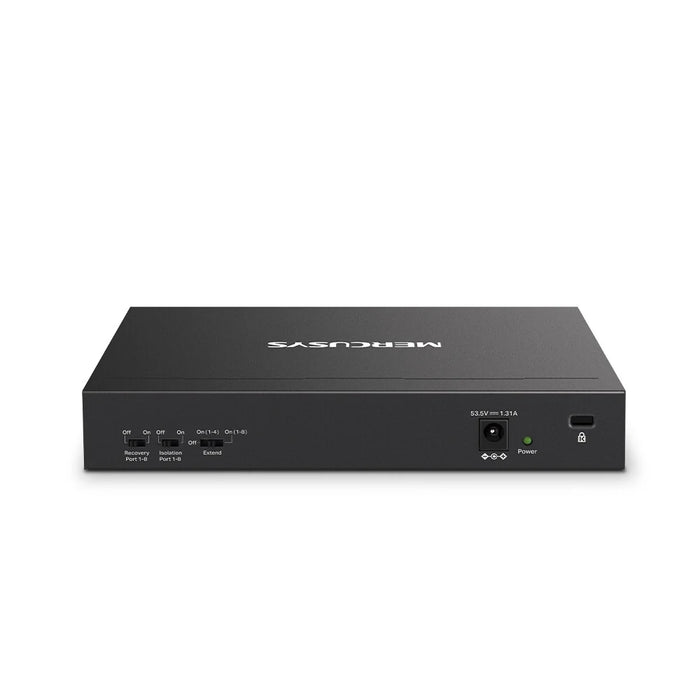Mercusys MS110P 10‑Port 10/100Mbps Switch with 8‑Port PoE+ and 250m Extend Mode