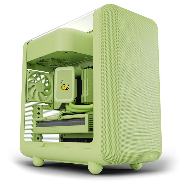 HYTE X50 Matcha Milk Mid‑Tower Case – E‑ATX / High Airflow
