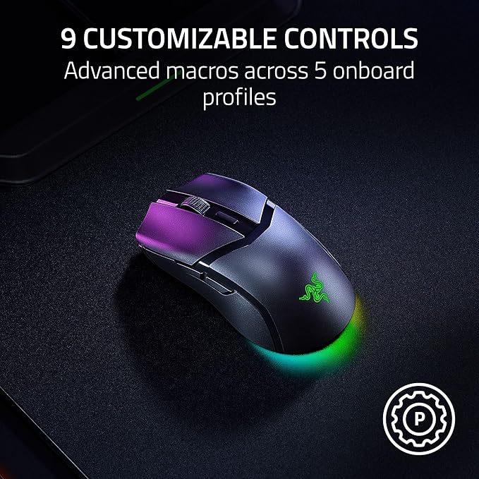 Razer Cobra HyperSpeed Lightweight Customizable Wireless Gaming Mouse & Bluetooth RGB