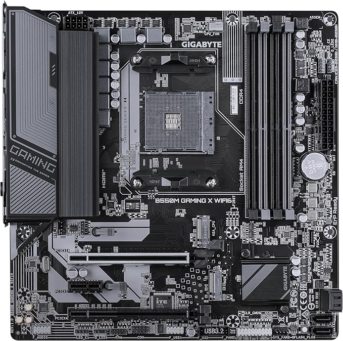 Gigabyte B550M GAMING X WIFI6 Micro‑ATX AM4 Motherboard | PCIe 5.0