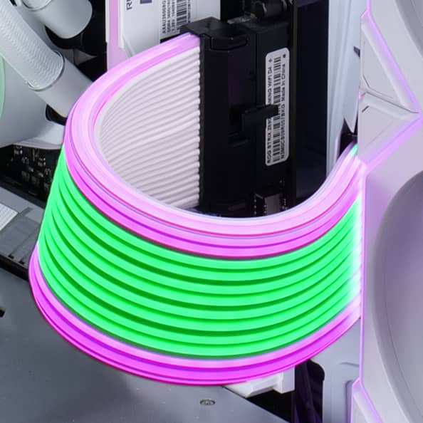 Lian Li STRIMER Wireless ARGB 24‑Pin Extension Cable – 132 LEDs