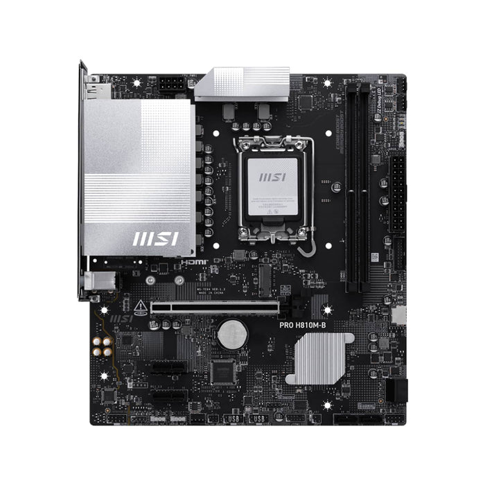 MSI Pro H810M‑B Micro‑ATX Motherboard – LGA 1851, DDR5, PCIe 5.0, 2.5Gb LAN