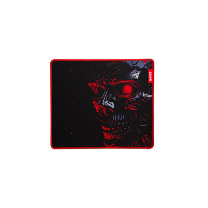 Mouse pad with a graphic design on a white background