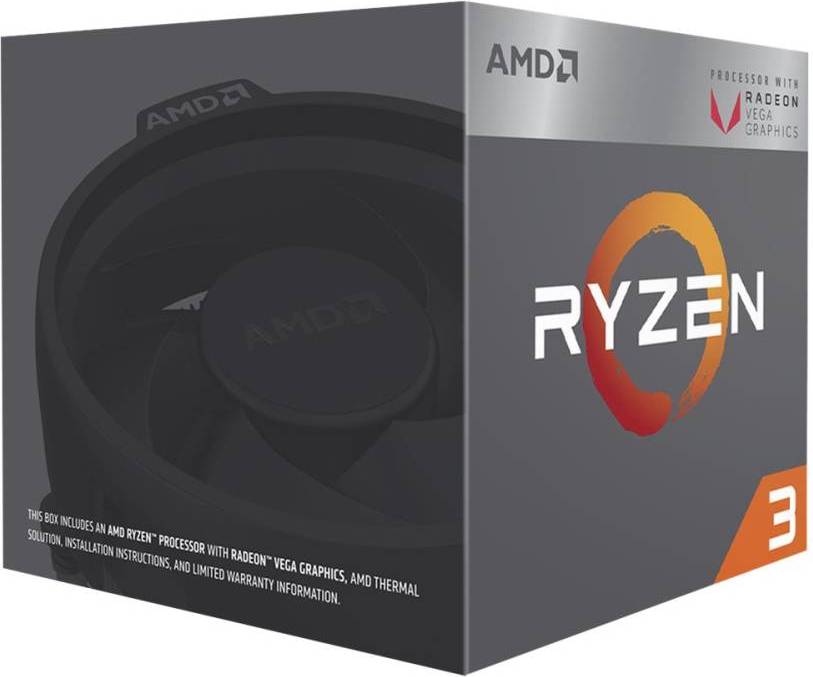 AMD Ryzen 3 3200G AM4 Processor with Radeon Vega 8 & Wraith Stealth Cooler