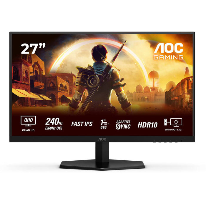 AOC Q27G42ZE 27 Inch WQHD 240Hz Fast IPS Gaming Monitor Black