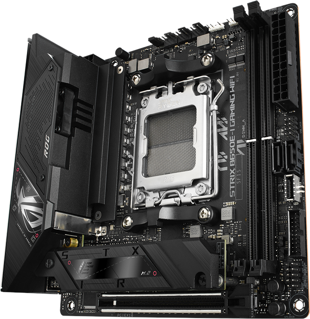 ASUS ROG Strix B650E‑I Gaming WiFi – AM5 Mini‑ITX Motherboard, DDR5, PCIe 5.0, Wi‑Fi 6E