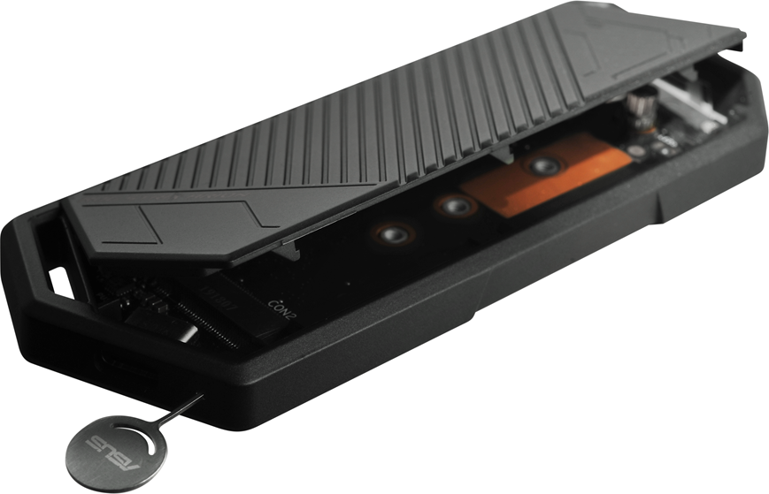 ASUS ROG Strix Arion M.2 NVMe SSD Enclosure – USB 3.2 Gen 2, Aluminium, High‑Speed Portable SSD