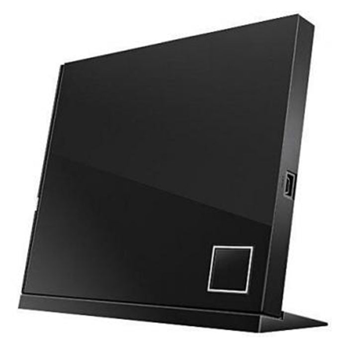 ASUS SBC‑06D2X‑U external Blu‑ray DVD combo drive, USB 2.0, black.