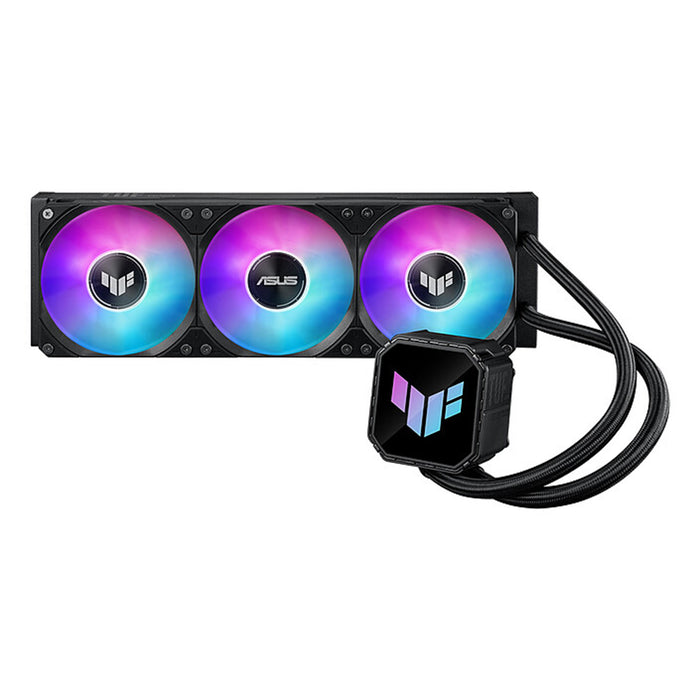ASUS TUF Gaming LC III 360 ARGB Black 360mm AIO CPU cooler with triple ARGB fans