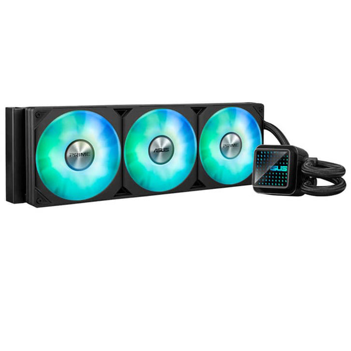 ASUS Prime LC 360 ARGB black 360mm AIO liquid CPU cooler.