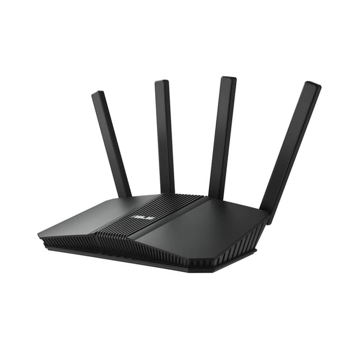 ASUS RT‑BE55 dual‑band Wi‑Fi 7 router in black.