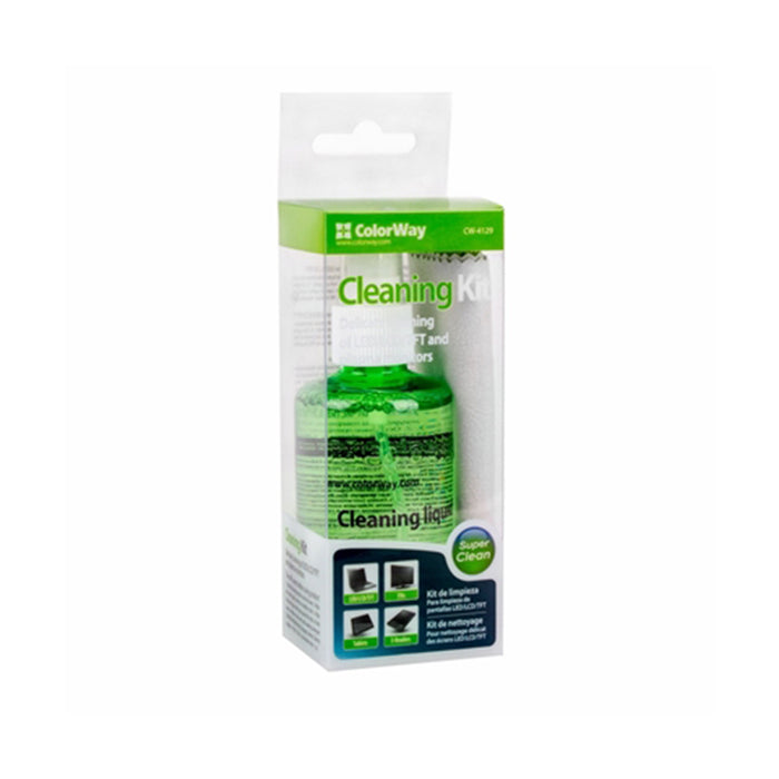 ColorWay 2‑in‑1 Screen Cleaning Set – Spray & Microfiber Cloth