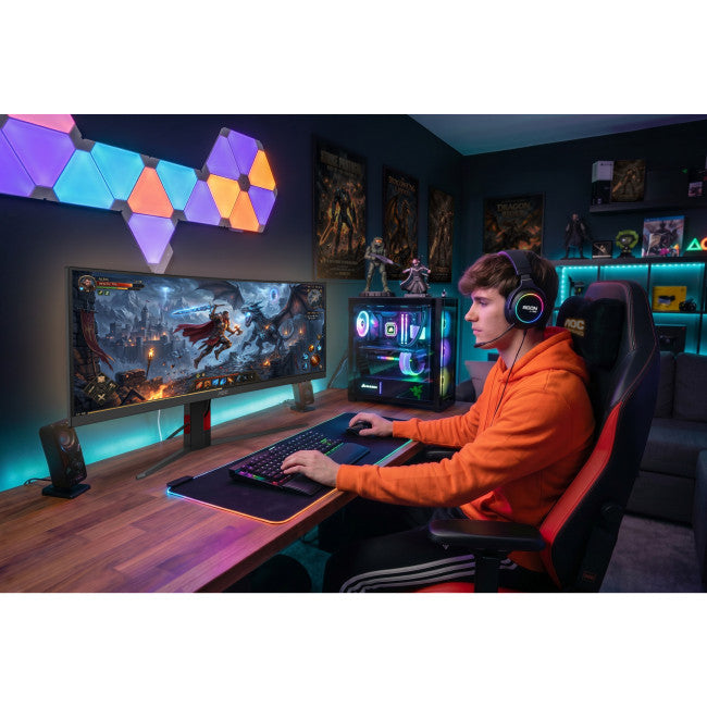 AOC AGON CU34G4ZCA 34-Inch Ultrawide QHD Curved Gaming Monitor – 250Hz Fast VA Display