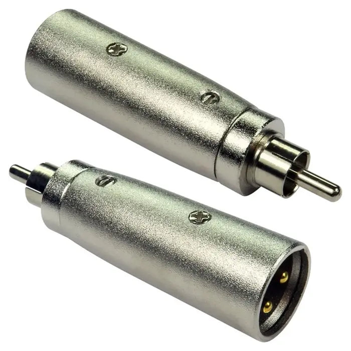 Cables Direct RCA Male to XLR Male Adapter with Gold Pins